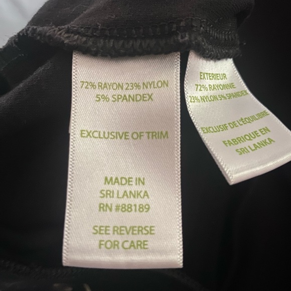 Lilly Pulitzer Black Mia Leggings XS - Picture 6 of 8